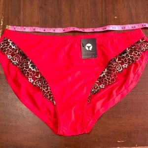 Q-T Intimates Red Lace Panty